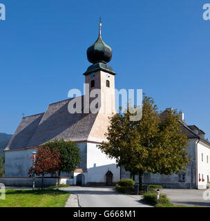 Church in Heiligenkreuz, Micheldorf parish, Upper Austria, Austria, Europe Stock Photo