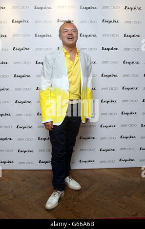 Graham Norton attends the Jimmy Choo & Esquire London Collections: Men opening night party at Loulou's in London. Stock Photo