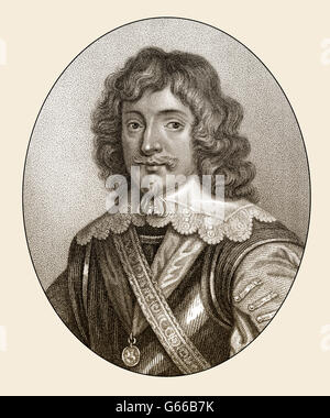 Henry Rich, 1st Earl of Holland, The Lord Kensington, 1590-1649, an English courtier, peer and soldier Stock Photo