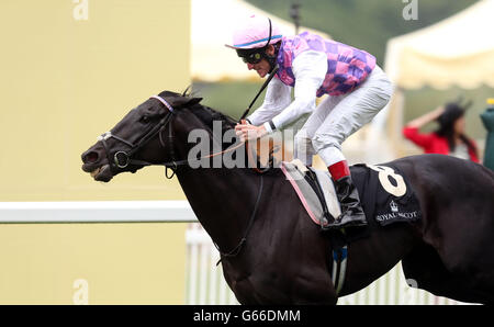Thomas Chippendale ridden by Johnny Murtagh wins the Hardwicke Stakes during day five of the Royal Ascot meeting at Ascot Racecourse, Berkshire. Stock Photo