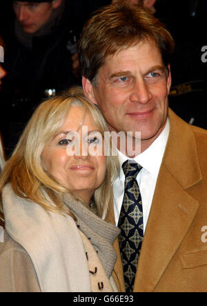 Actor Simon MacCorkindale and actress Susan George arrives for the UK film premiere of Stephen Daldry's 'The Hours' at the Chelsea Cinema in south-west London. Based on the Pulitzer Prize-winning novel by Michael Cunningham. * 'The Hours' stars Nicole Kidman, Julianne Moore and Claire Danes. Stock Photo