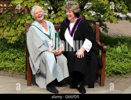 Dame Judi honoured by university Stock Photo