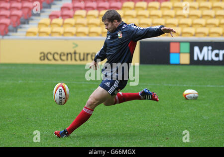 Rugby Union - 2013 British and Irish Lions Tour - British and Irish Lions Training Session - Suncorp Stadium. British and Irish Lions Leigh Halfpenny during the training session at Suncorp Stadium, Brisbane in Australia. Stock Photo