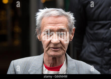 Patrick Joseph Hill. (Paddy Hill), one of the 'Birmingham Six' pictured outside the tribunal to reopen the Bombings inquiry. Stock Photo