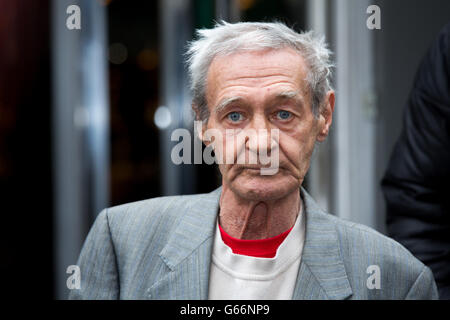 Patrick Joseph Hill. (Paddy Hill), one of the 'Birmingham Six' pictured outside the tribunal to reopen the Bombings inquiry. Stock Photo