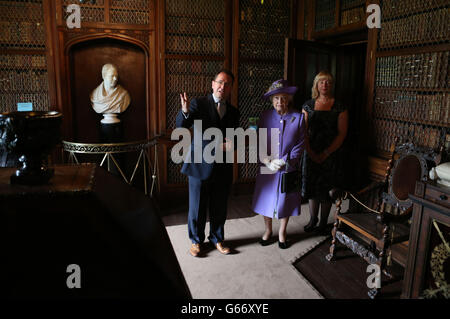 Royal visit to Walter Scotts home Stock Photo