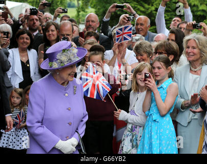 Royal visit to Walter Scotts home Stock Photo