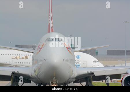 Virgin Atlantic 747-400 Stock Photo