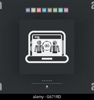 Web sharing icon Stock Vector