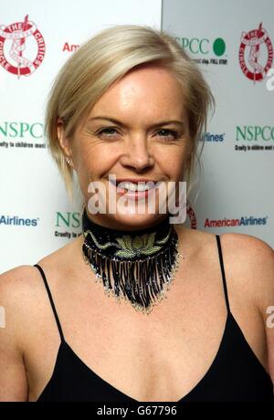 The host, Mariella Frostrup during the 23rd Awards of the London Film Critic's Circle at the Dorchester in London's Park Lane. Stock Photo