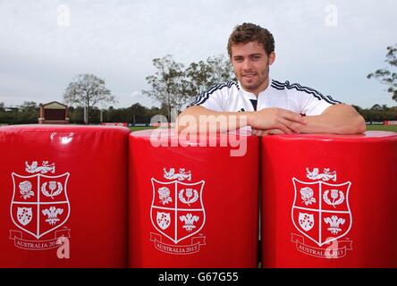 Rugby Union - 2013 British and Irish Lions Tour - British and Irish Lions Training Session - Anglican Church Grammar School. Lions Leigh Halfpenny poses for a picture after the training session at Anglican Church Grammar School, Brisbane in Australia. Stock Photo