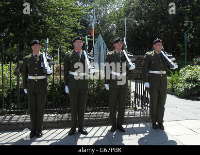 Centenary military guard parade Stock Photo