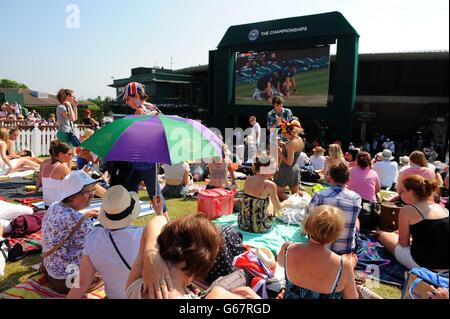 Tennis - 2013 Wimbledon Championships - Day Thirteen - The All England Lawn Tennis and Croquet Club Stock Photo