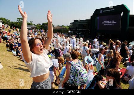 Tennis - 2013 Wimbledon Championships - Day Thirteen - The All England Lawn Tennis and Croquet Club Stock Photo