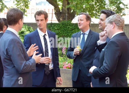 Murray attends cross-party reception at Downing Street Stock Photo