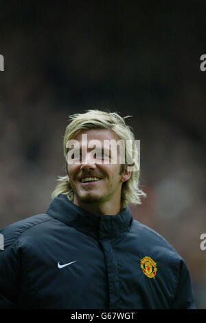 David Beckham - Manchester United and England. Stock Photo