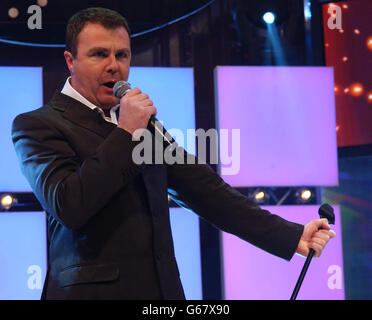 This Morning presenter Paul Ross performs during dress rehersals for the first show of Comic Relief Does Fame Academy at the Fame Academy House in Highgate, London. * During the following week the public will vote for a student a night to be expelled from the Celebrity Fame Academy, with the winner being announced on the night of Red Nose Day March 14. Stock Photo