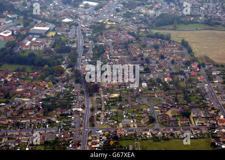 Aerial Photo of Soham Stock Photo