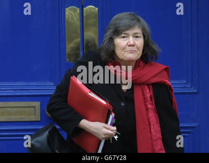 Cabinet Minister Clare Short leaves her home in south London, to head to her office at the Department for International Development. She said at the weekend that she would resign if the Government failed to secure UN backing for war against Iraq. * French President Jacques Chirac said Monday night that France would use their veto if the UN Security Council was asked to vote on a second resolution. Stock Photo