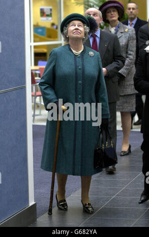 The Queen Visits Belfast Stock Photo