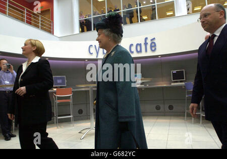 The Queen Visits Belfast Stock Photo
