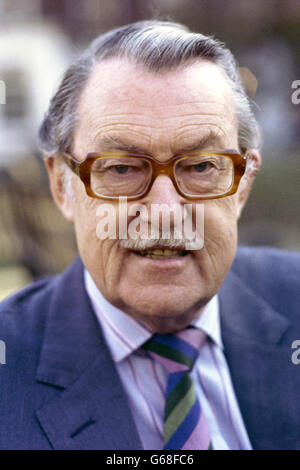 Entertainment - TV travel journalist Alan Whicker Stock Photo