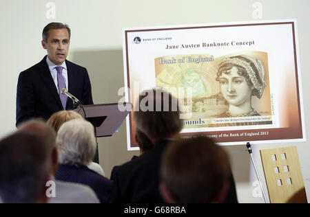 Jane Austen to feature on banknote Stock Photo