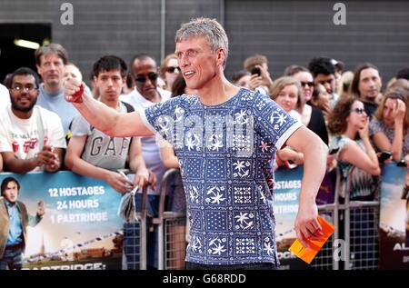 Bez arriving for the premiere of Alan Partridge : Alpha Papa, at the Vue West End in Leicester Square, central London. Stock Photo