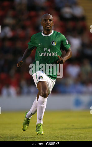 Soccer - Pre-Season Friendly - Leyton Orient v New York Cosmos - Matchroom Stadium. New York Cosmos Marcos Senna Stock Photo