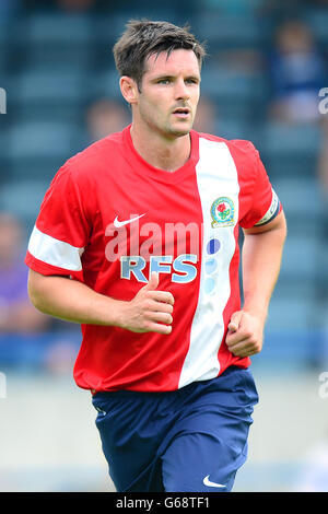 Soccer - Pre-Season Friendly - Rochdale v Blackburn Rovers - Spotlands. Captain Scott Dann, Blackburn Rovers. Stock Photo