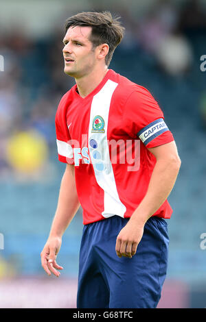 Soccer - Pre-Season Friendly - Rochdale v Blackburn Rovers - Spotlands. Captain Scott Dann, Blackburn Rovers. Stock Photo