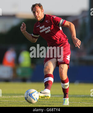 Soccer - Pre-Season Friendly - Bristol Rovers v Derby County - Memorial Stadium. Derby County's Richard Keogh Stock Photo