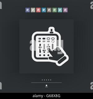 Mixer audio icon Stock Vector