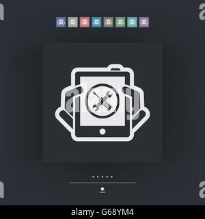 Smartphone setting icon Stock Vector