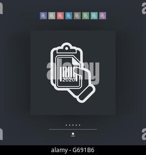 Document barcode icon Stock Vector