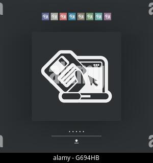 Saving data icon Stock Vector