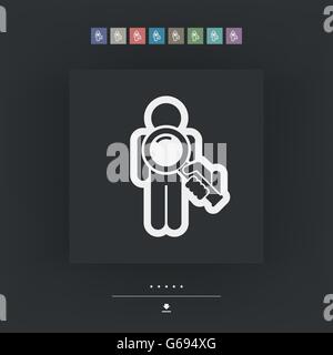 Search of people Stock Vector