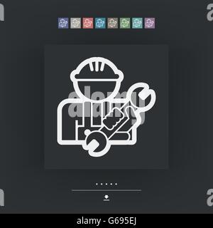 Worker icon Stock Vector