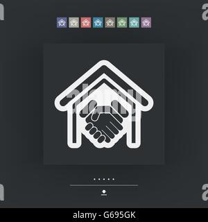 Real estate handshake Stock Vector