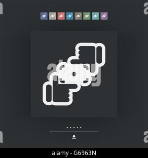 Camera lens simulation Stock Vector