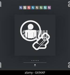 "Contact us" icon Stock Vector
