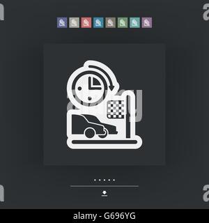 Car race icon Stock Vector