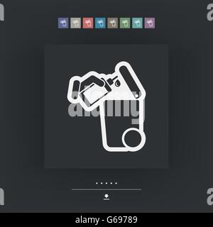 Separate waste collection icon Stock Vector