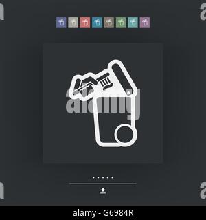 Separate waste collection icon Stock Vector