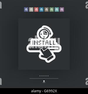 Quick install Stock Vector