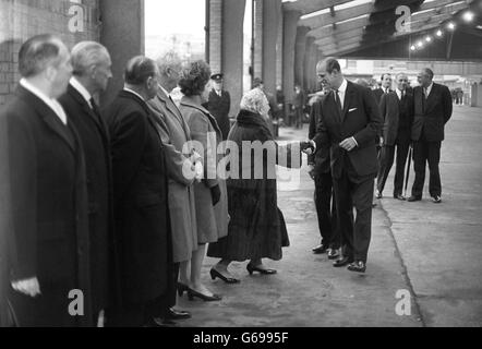 Royal Visit - Kensington Olympia Underground Station - London Stock Photo