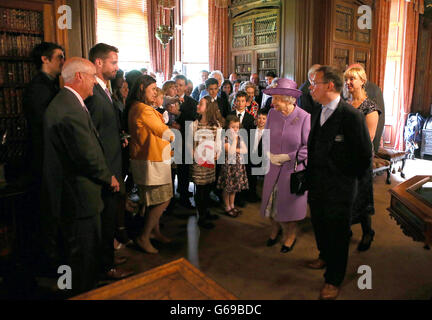 Royal visit to Walter Scotts home Stock Photo