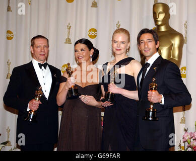 Oscars 2003 - Winners group Stock Photo