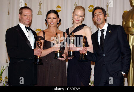 Oscars 2003 - Winners group Stock Photo