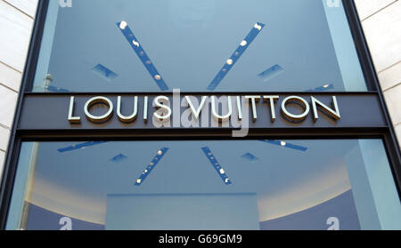 Louis Vuitton shop on North Rodeo Drive in Beverly Hills, California. Stock Photo